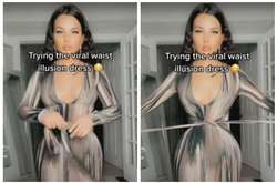 Как сделать узкую талию без упражнений? Блогерша показала хитрое платье