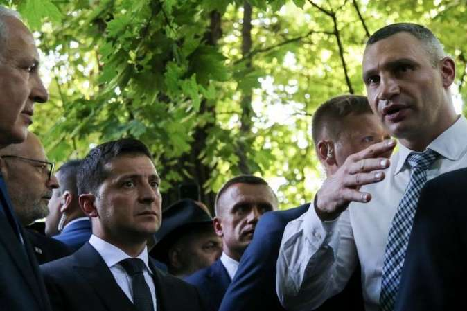 Кличко и Зеленский впервые за год встречались на Банковой