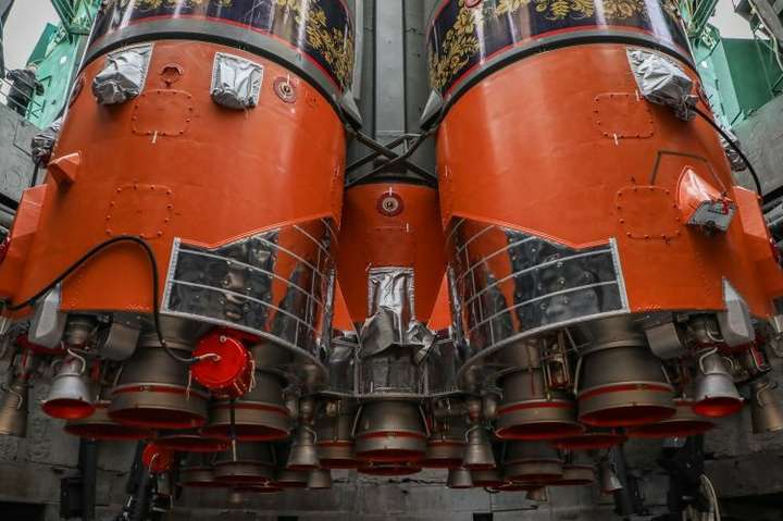 Росія запустила розмальовану ракету на Міжнародну космічну станцію (фото)