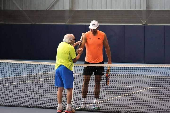 97-річний український тенісист зіграв партію з Надалем