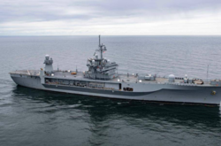  Флагман USS MountWhitney – второй командный корабль типа «Блю Ридж», флагманский корабль Шестого флота ВМС США 