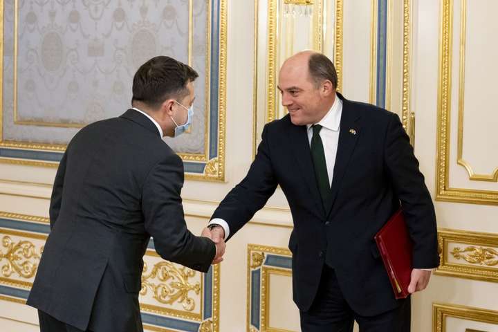 Зеленський обговорив з міністром оборони Британії військове партнерство