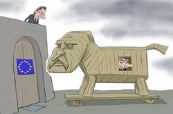 Карикатура влучно показує, хто влаштував міграційний колапс на кордоні з ЄС