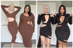 Подружки с разными фигурами примеряют одинаковую одежду, чтобы доказать – размер для стиля не важен