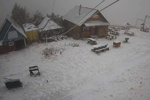 На Львівщині випав перший сніг 