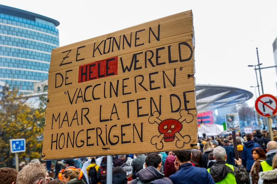 На протести проти коронавірусних обмежень у Брюсселі вийшли 35 тисяч осіб (відео)