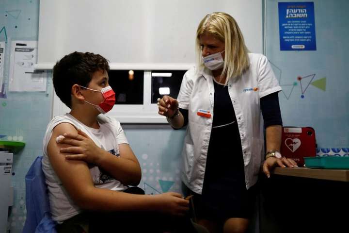 Ізраїль почав Covid-вакцинацію дітей від п’яти років