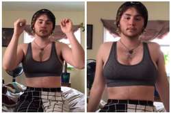 19-летний трансгендер пожаловался на большую грудь (видео)