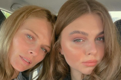 Ольга Фреймут вместе с дочерью