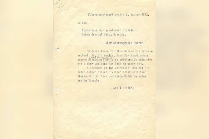 В Испании телеграмму Гитлера выставили на аукцион 