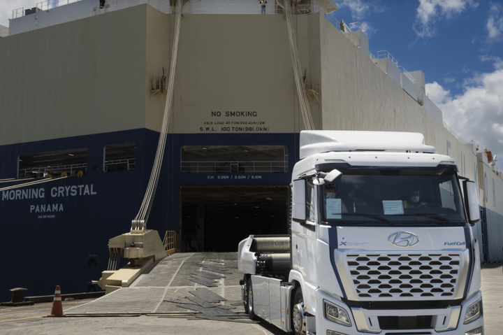 У Нову Зеландію прибула перша воднева вантажівка Hyundai Xcient
