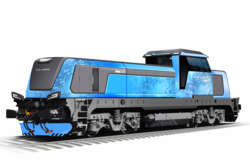  Концепт чеського локомотива на водневих паливних елементах HydrogenShunter-1000 