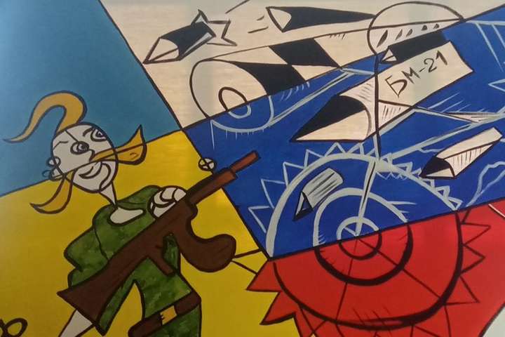 Ветеран АТО малює картини про війну у стилі Пікассо (відео)