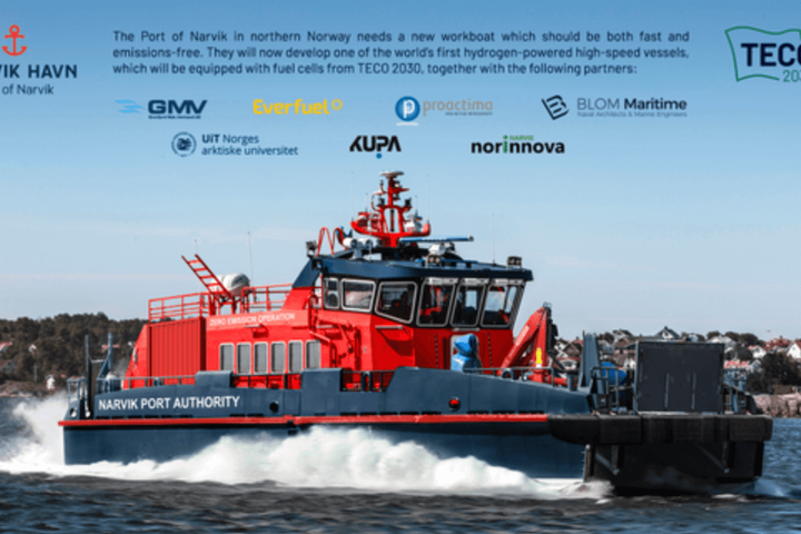 У Норвегії спроєктують швидкісне судно з водневим двигуном