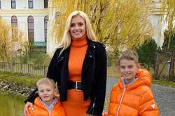 Ирина Федышин с сыновьями