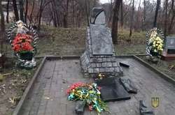 Поліція затримала киянина, який розгромив меморіал у Первомайську (фото, відео)