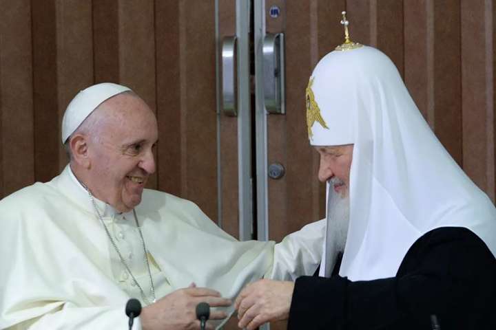 Названо ймовірну дату зустрічі Папи Римського та патріарха РПЦ
