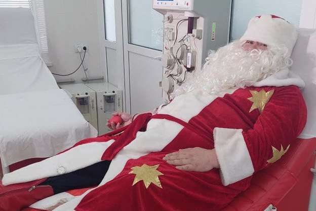 Дід Мороз з Миколаєва пожертвував свою кров (відео)