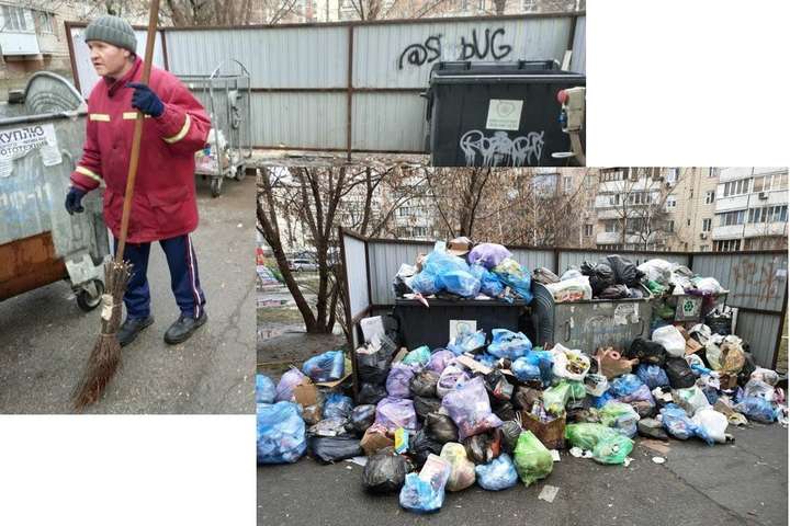 Київ ледь не потонув у смітті. Що творилося біля будинків під час святкових днів (фото)
