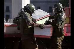 У Чилі пасічники «нацькували» бджіл на поліцію (відео)