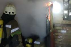 Пожежа виникла в цегляному гаражі