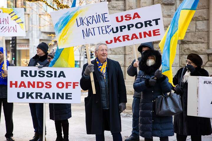 Украинская диаспора призвала Байдена не идти на требования Путина (видео)