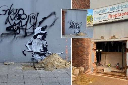 У Англії власники будинку продали графіті Бенксі разом зі стіною (фото)