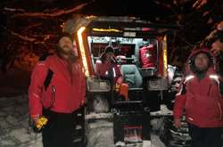 Фото: - Рятувальники проводили пошукові роботи вночі