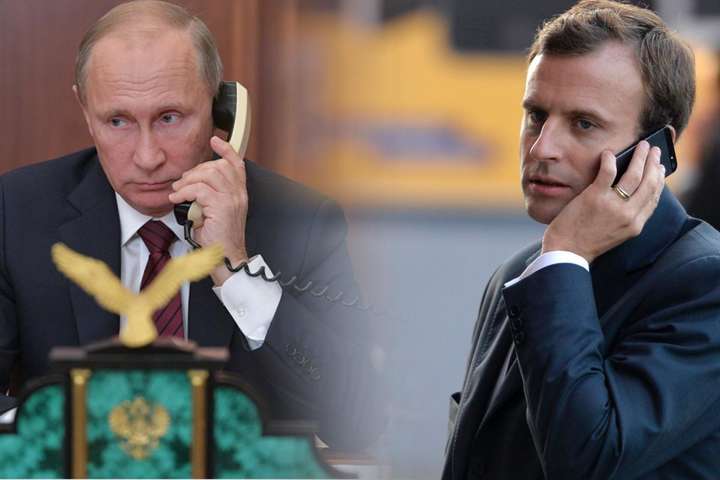 Володимир Путін поговорив по телефону з Еммануелем Макроном - Путін із Макроном обговорили три теми: яке рішення щодо України