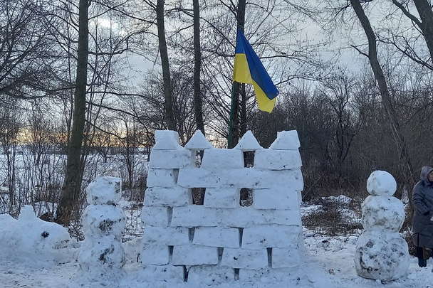 На Вінниччині селяни влаштували зимовий челенж – ліплять фігури зі снігу (фото)