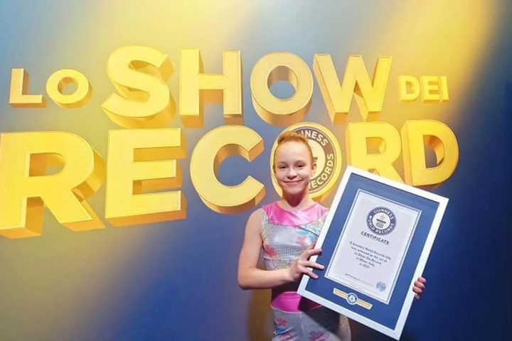 11-річна українська акробатка встановила світовий рекорд 
