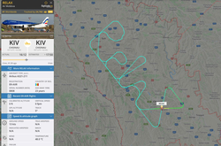 Молдавский самолет оставил украинцам послание в небе (фото)