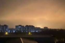 Від пожежі над містом стоїть заграва