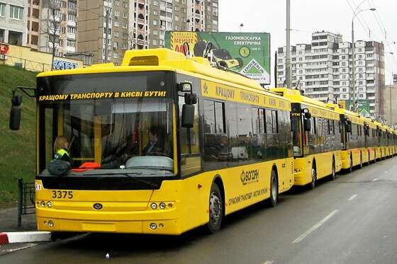 Громадський транспорт Києва працює на потреби Збройних Сил