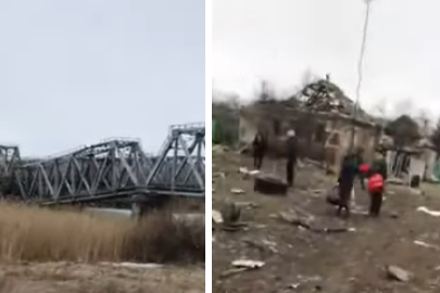 У Чугуєві окупанти пошкодили залізничний та автомобільний мости (відео)
