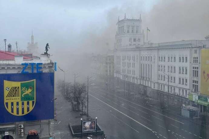 Харків: крилата ракета влучила у будівлю міськради 
