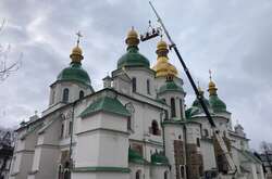 На Софії Київський знову стоїть хрест, який впав перед війною 