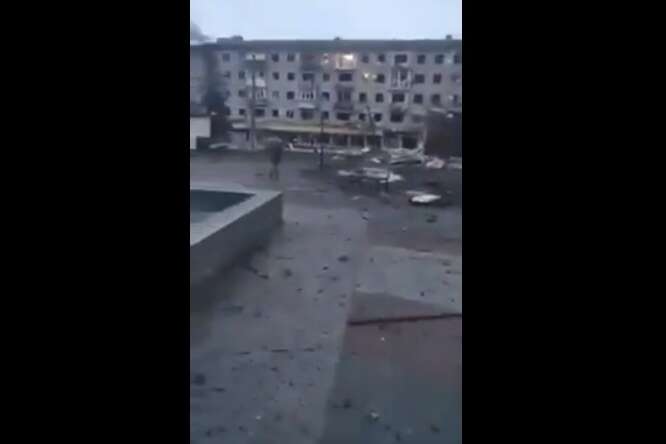 Місто Ізюм на ранок після бомбардувань: жахливі кадри (відео)