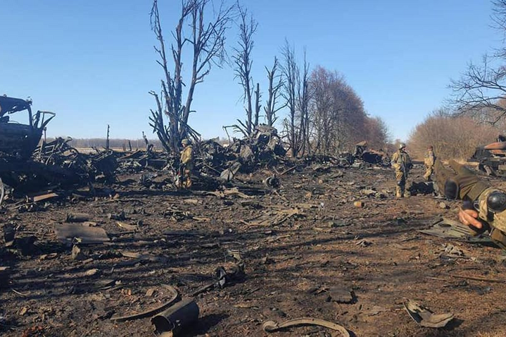 В Сумской области ВСУ уничтожили колонну рашистов (фото)