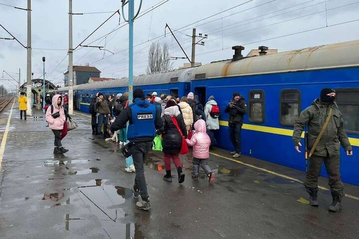 20 березня евакуаційні потяги вирушать із п’яти міст (графік)