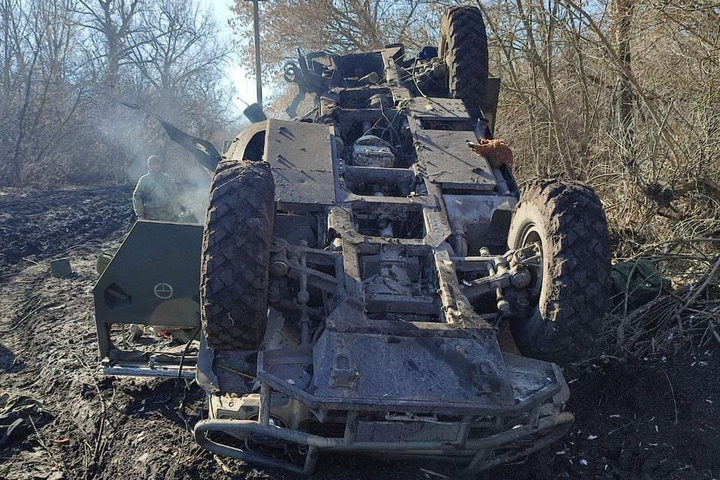 Українські військові знищили російський «Тигр» на Чернігівщині 