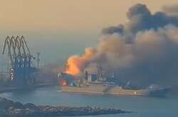 У Бердянську було знищено корабель «Саратов», кораблі «Цезар Куніков» і «Новочеркаськ» отримали пошкодження і відійшли від порту.