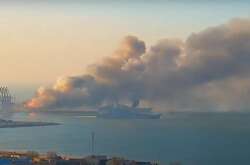 Уранці 24 березня був знищений великий десантний корабель «Саратов».