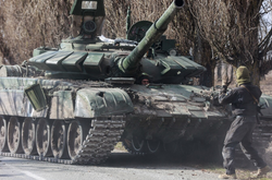 Захваченный украинской армией российский танк