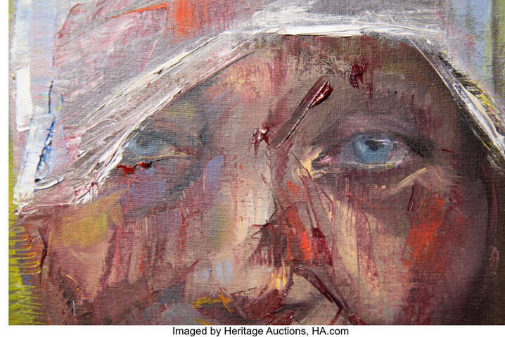«Первое лицо войны»: Портрет учительницы из Чугуева продали за $100 тысяч 