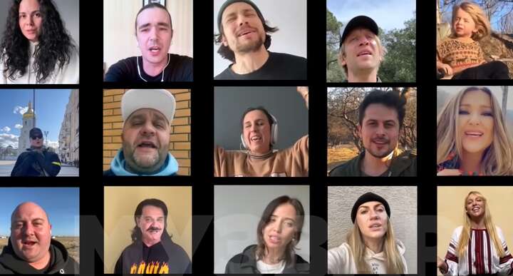 Хлывнюк, Джамала, Зибров и другие звезды вместе спели гимн сечевых стрельцов (видео)