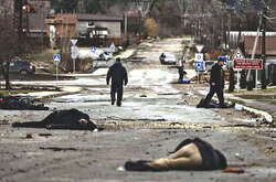 У Київській області на вулицях лежить багато розстріляних тіл чоловіків та жінок зі зв‘язаними руками