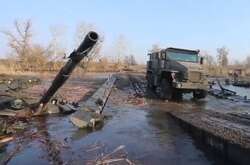 Танк окупантів затонув біля переправи