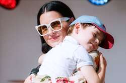 Маша Ефросинина с сыном