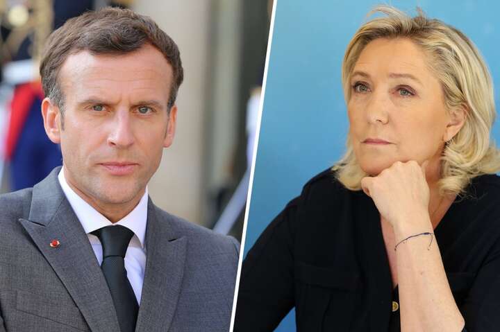 Макрон лідирує на виборах у Франції, у другий тур з ним виходить Ле Пен – екзит-пол